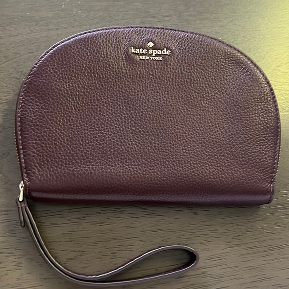 kate spade Handbags - Kate Spade Chocolate Cheery Half Moon Wristlet